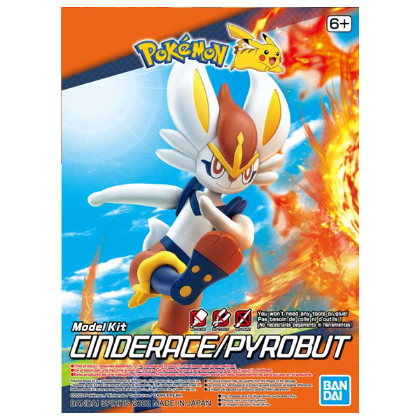 Bandai Pokemon Cinderace Quick Plastic Model Kit